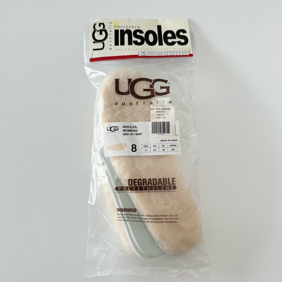 NWT UGG Womens Sheepskin Insoles Size 8 - Picture 1 of 6